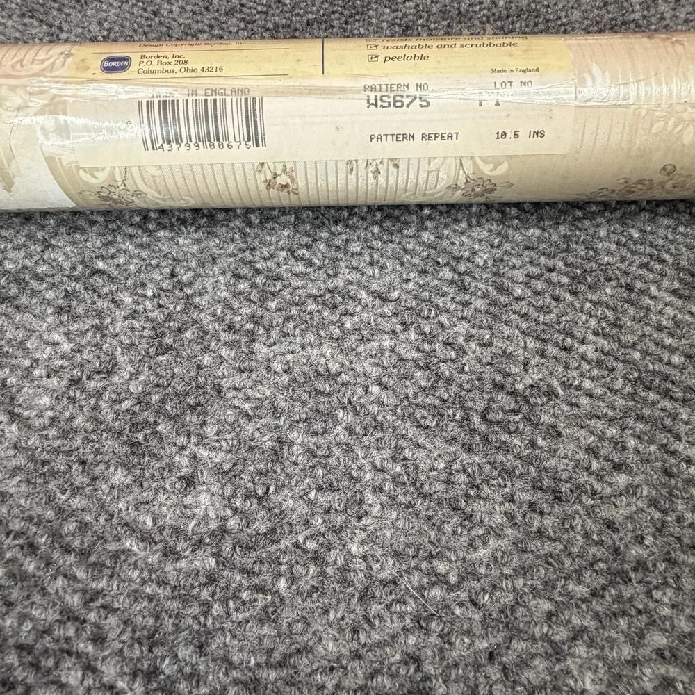 Borden Home Wall Coverings Wall Paper Striped Pattern Vintage Rolls Granny Core